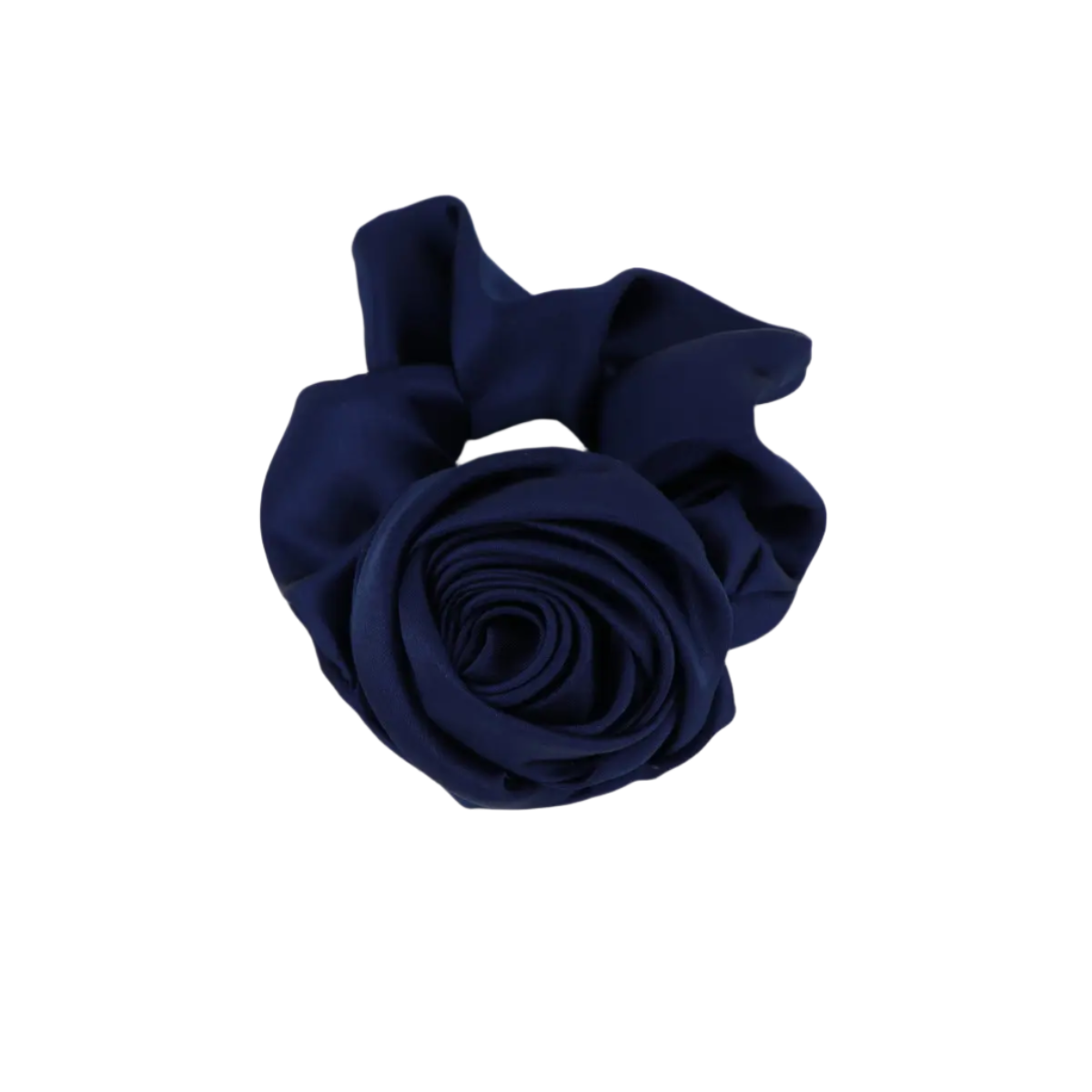 Satin Rose Hårelastik - Dark Blue fra Studio Z