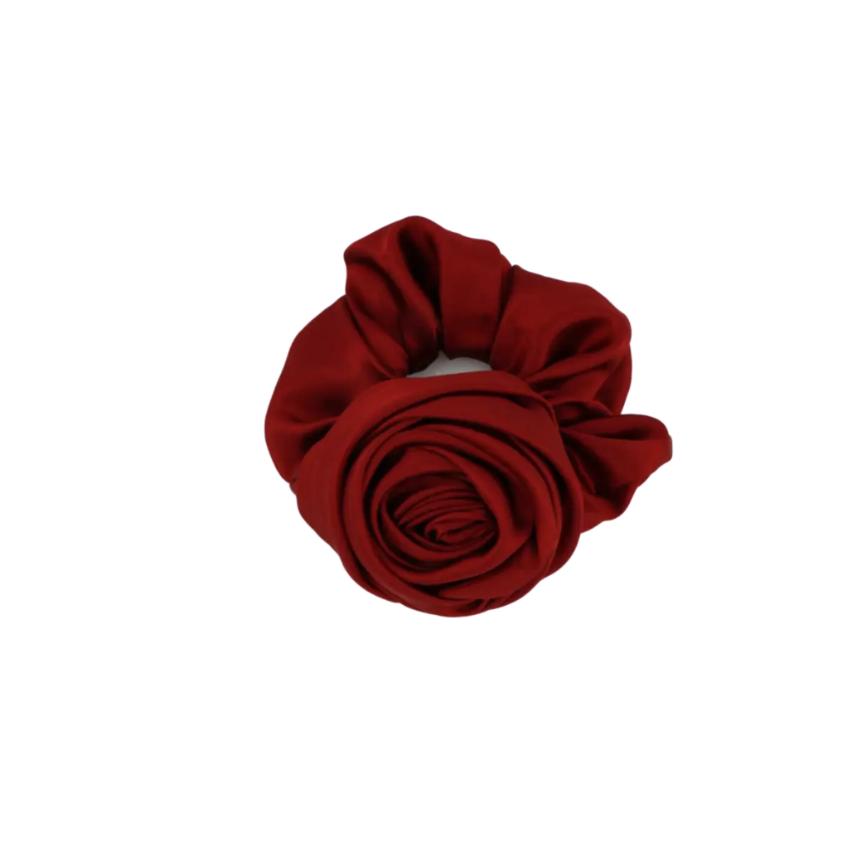 Satin Rose Hårelastik - Dark Red fra Mads Z Studio Z