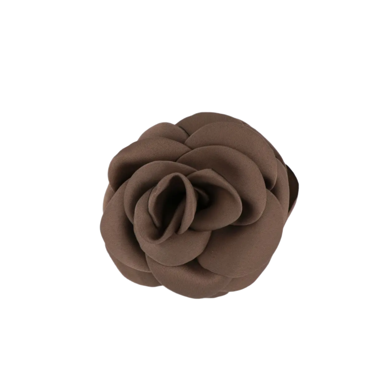 Satin Rose Hårklemme - Coffee fra Studio Z