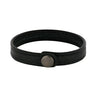 SON armbånd sort kalveskind 21cm 12mm fra Son Of Noa