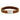 Armbånd brun kalveskin 21 cm - Stål fra Son Of Noa