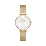 Petite Lumine Pressed Piano 28 mm - Guld/Perlemor fra Daniel Wellington