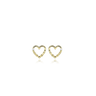 Heart dot ørestikker - 8 kt. fra Gold Essentials by Plaza