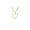 Heart dot halskæde - 8 kt. fra Gold Essentials by Plaza