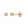 Ørepynt  kugle 3 mm. 8 kt. fra Scrouples Jewellery