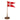 Flagstang 39cm - Træ