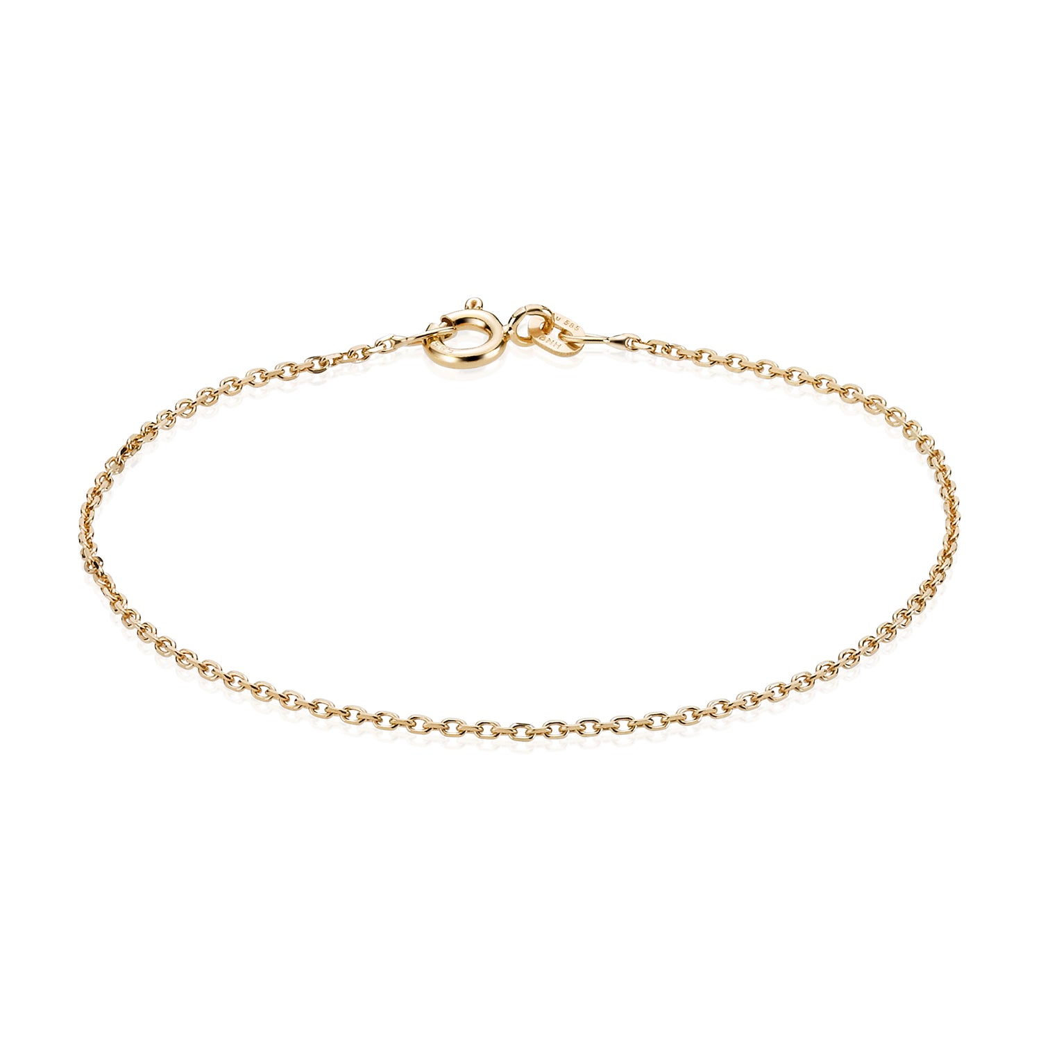Anker Facet Armbånd 0,4 - 17cm - 8kt. guld