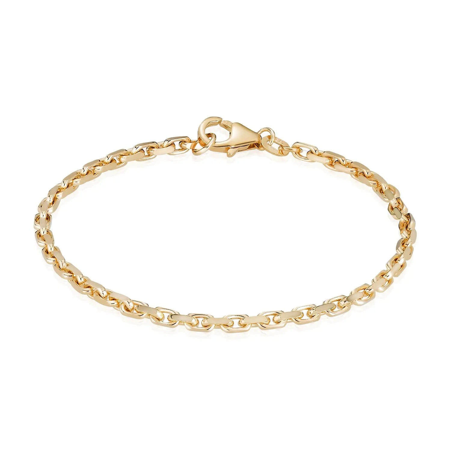 Anker Facet armbånd 1,3/18,5 - 8 kt. Guld fra Gold Essentials by Plaza