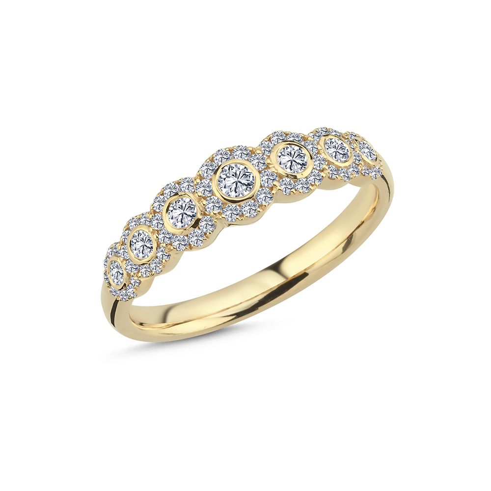 Duchess Ring m. 0,57ct. W-si - 14kt. Guld