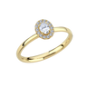 Champagne Ring m. 0,17+0,07ct. W-si - 14 kt. Guld fra Nuran