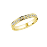 14kt. STRING ring med 17x0,01ct. W-vs fra Nuran