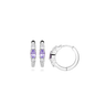 Amethyst Creoler - Sølv fra Lush Lush Jewelry