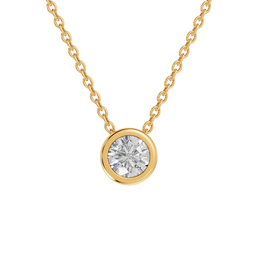 Round 0,50 ct. vedhæng  - 14 kt. Guld