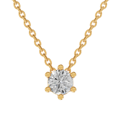 Star 0,10 ct. vedhæng  - 14 kt. Guld