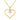 Solitarie Heart Vedhæng 0,01 ct. - 14 kt. Guld