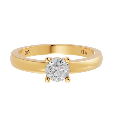 Queen square 0,50 ct ring - 14 kt. Guld