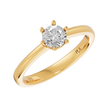 Princess star 0,50 ct ring - 14 kt. Guld
