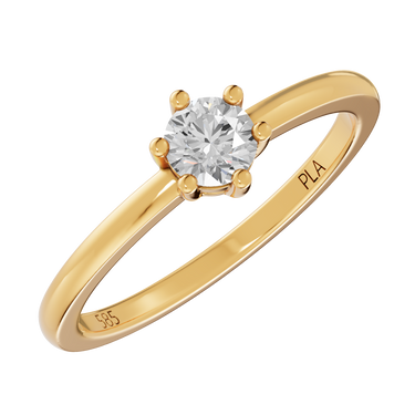 Queen star 0,30 ct ring - 14 kt. Guld