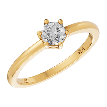 Queen star 0,40 ct ring - 14 kt. Guld