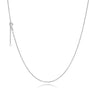 Anker Rund halskæde 0,3/42-45 - 14 kt. Hvidguld fra Fine Essentials by Plaza