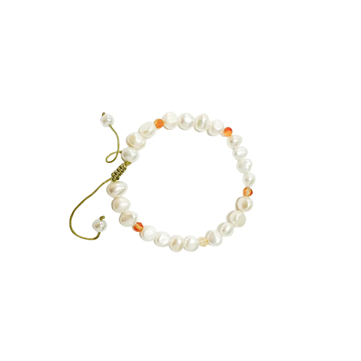 Amber Pearl Armbånd - Forgyldt fra Lush Lush Jewelry