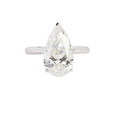 Classic Solitairering 5,09 ct. - 18kt Hvidguld
