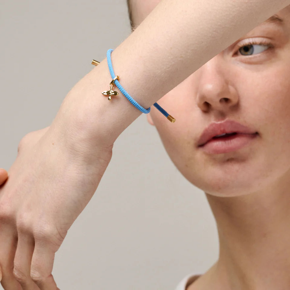 Color Cord Armbånd - Forgyldt