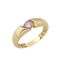Vintage Pink Rock Ring - 8 kt. Guld fra Gold Essentials
