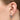 Chunky Square Hoops - Messing