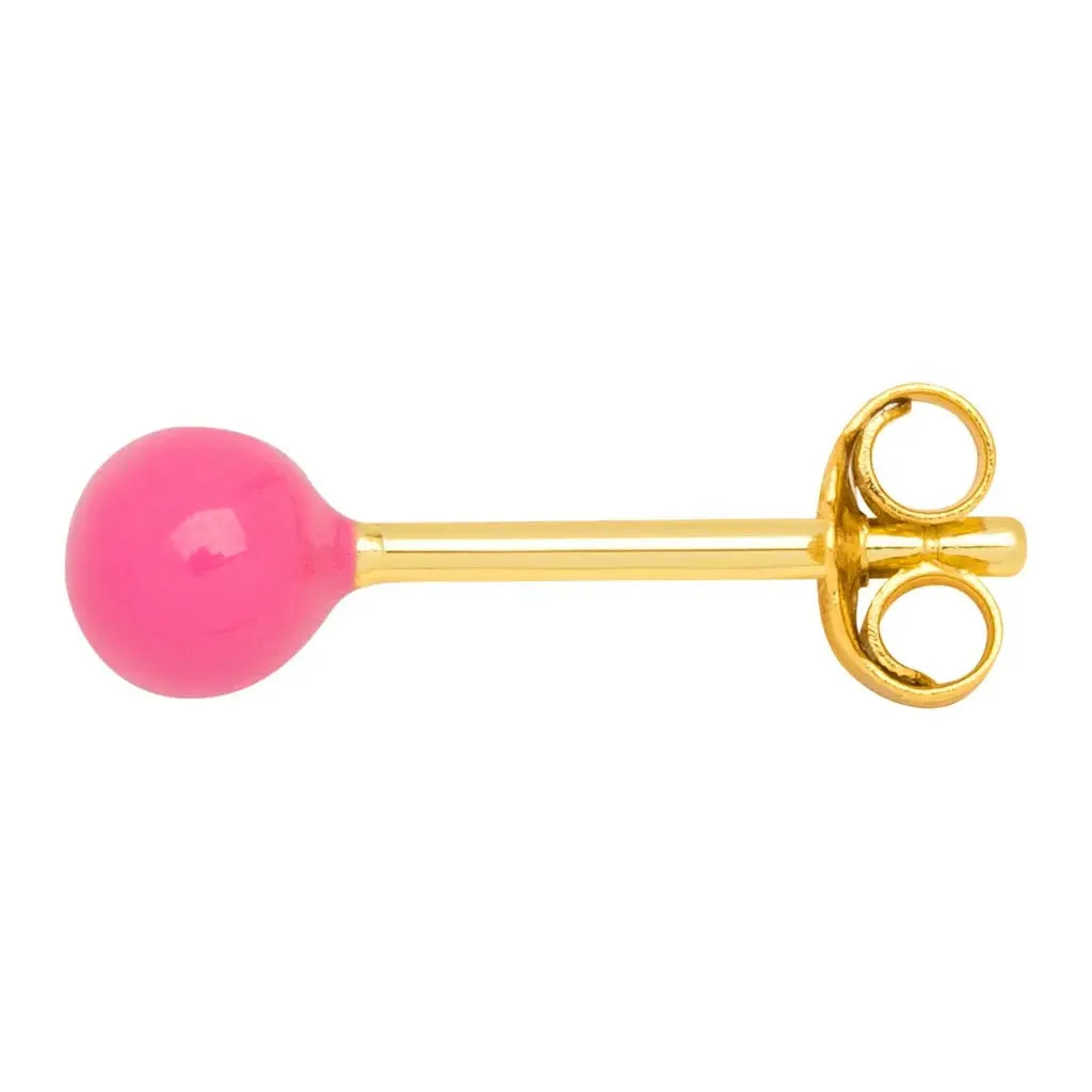 Color Ball Medium Ørering - Forgyldt Sølv fra LULU Copenhagen
