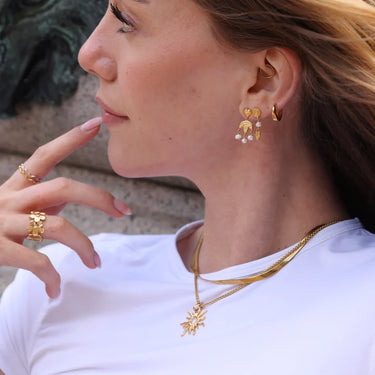 Sirena Halskæde - Forgyldt Stål