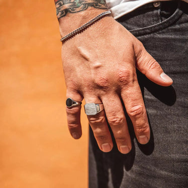 IX Octagon Signet ring - Sølv fra Ix Studios