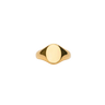 IX Mini Oval Signet ring - Forgyldt fra Ix Studios
