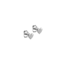 Heart Øreringe - Sølv fra Enamel
