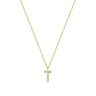 Stone Letter T Gold Necklace fra Mockberg