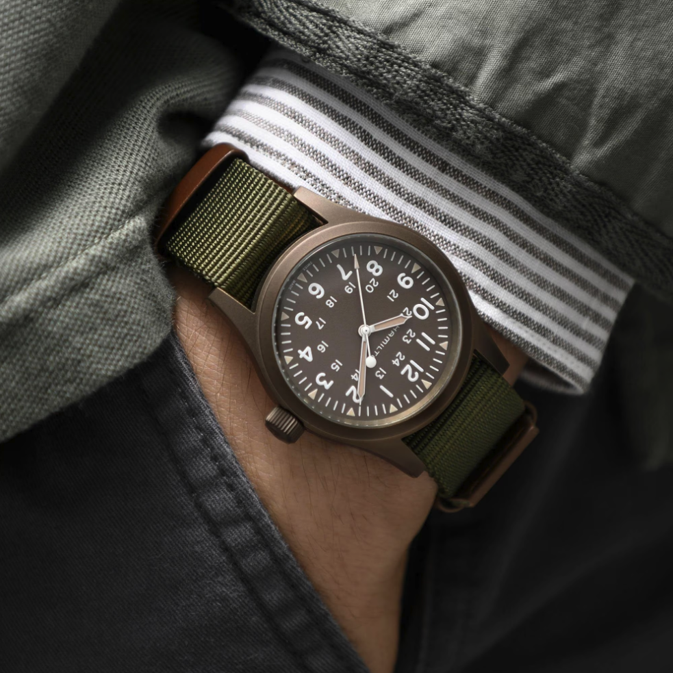 Khaki Field Mechanical H69449961 fra Hamilton