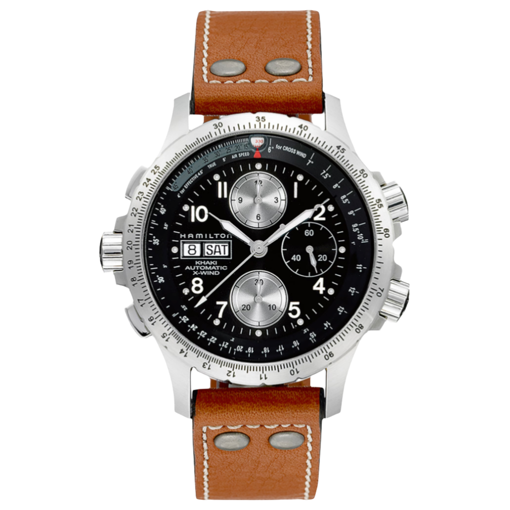 Khaki Aviation X-Wind Day Date Auto Chrono H77616533 fra Hamilton