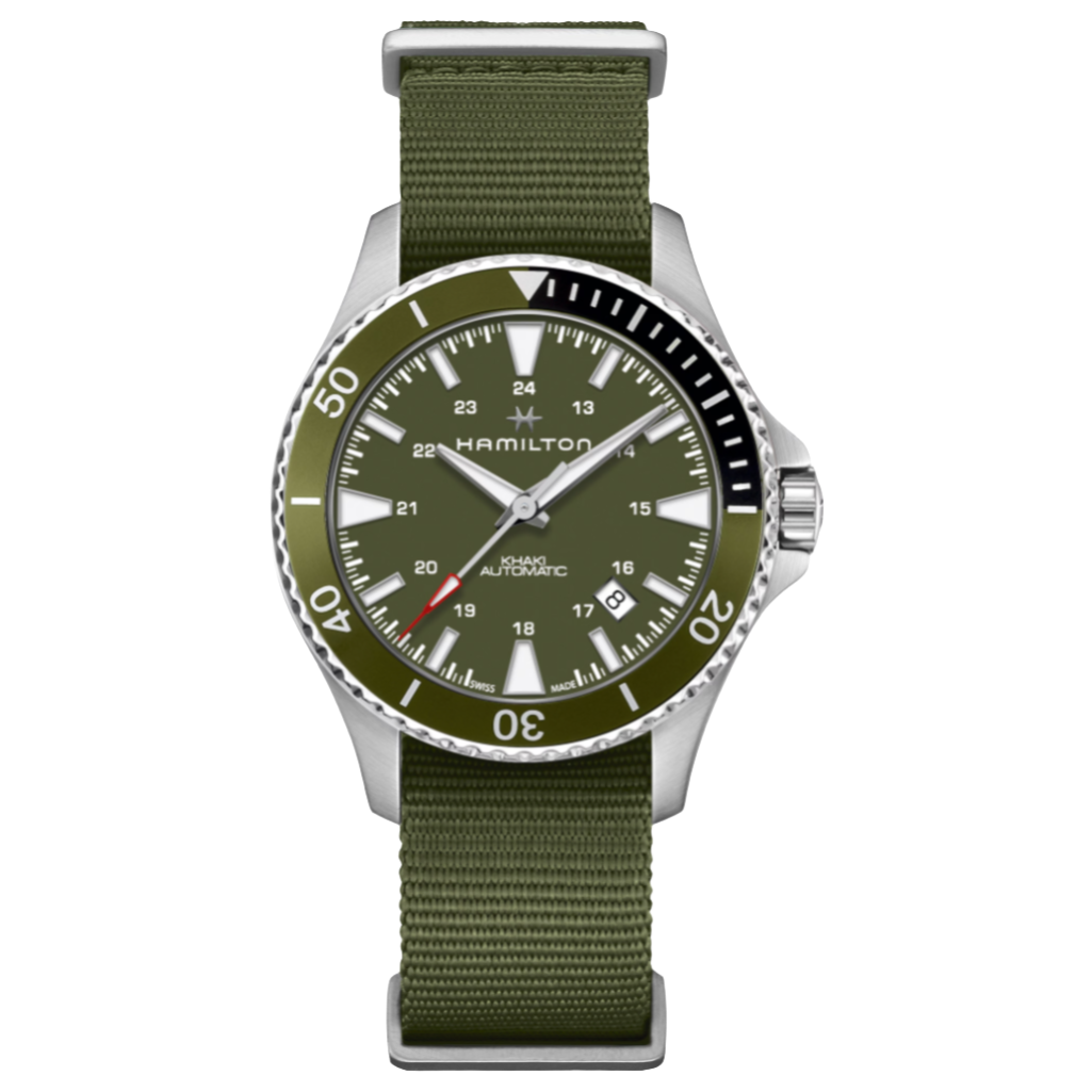 Khaki Navy Scuba Auto H82375961 fra Hamilton