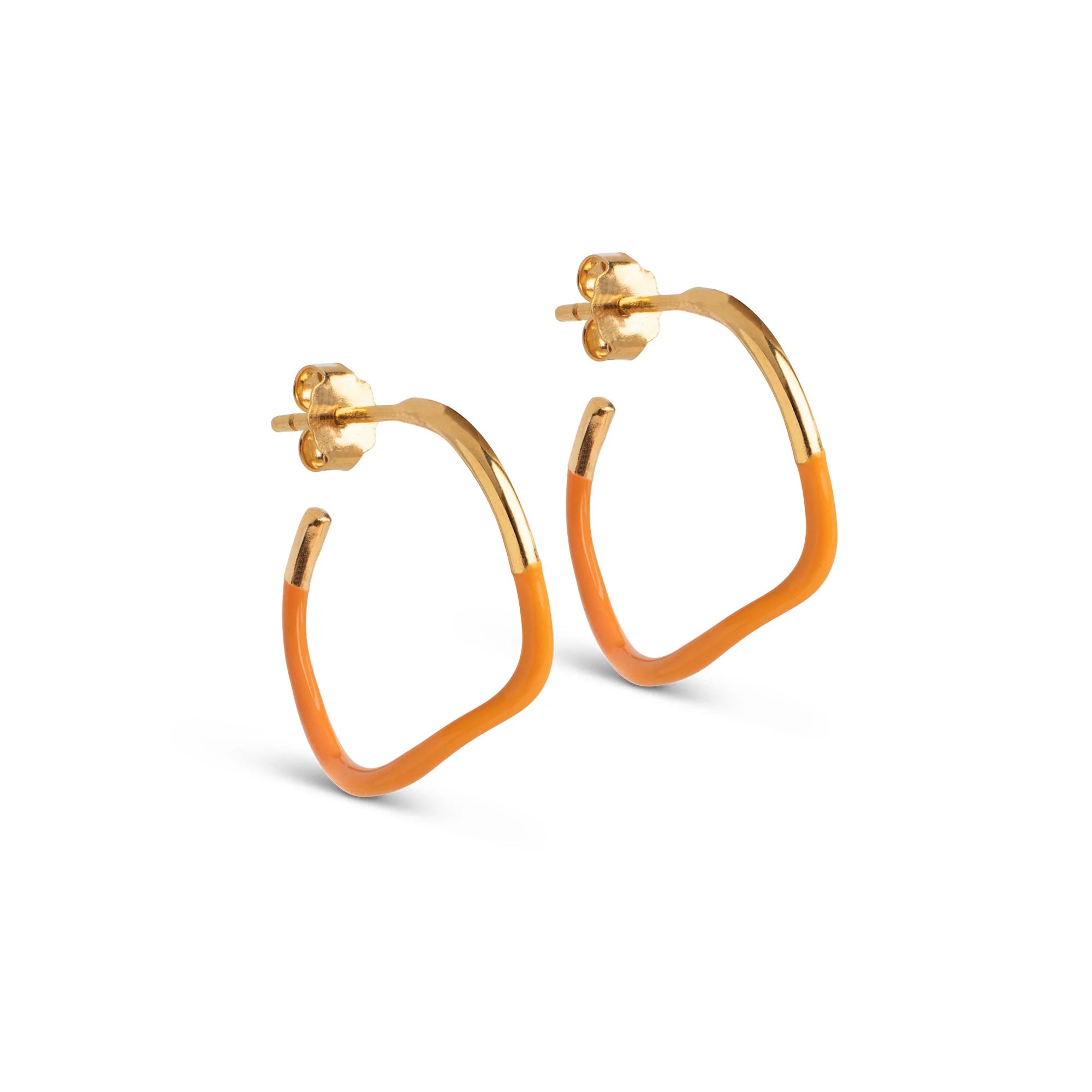 Sway hoops - Forgyldt fra Enamel