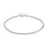 Kongekæde Armbånd 1,8 - 14 kt. Hvidguld fra Fine Essentials by Plaza