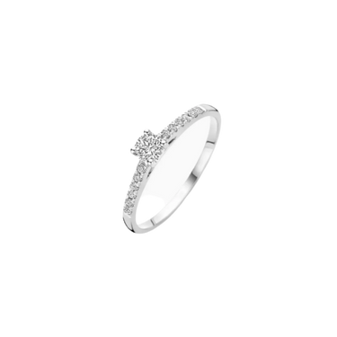 Ring 0,20/0,12 ct. - 14 kt. Hvidguld