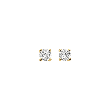Ørestikker 2x 0,45 ct. - 14 kt. Guld