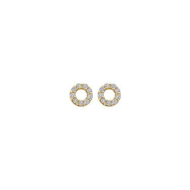 Ørestikker 2x 0,09 ct. - 14 kt. Guld