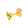 Heart Mom Ørering - Forgyldt Messing fra LULU Copenhagen