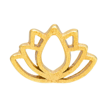 Lotus Ørering - Forgyldt Sølv