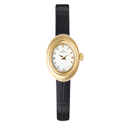 Belle Oval Petite Leather Gold MB1412