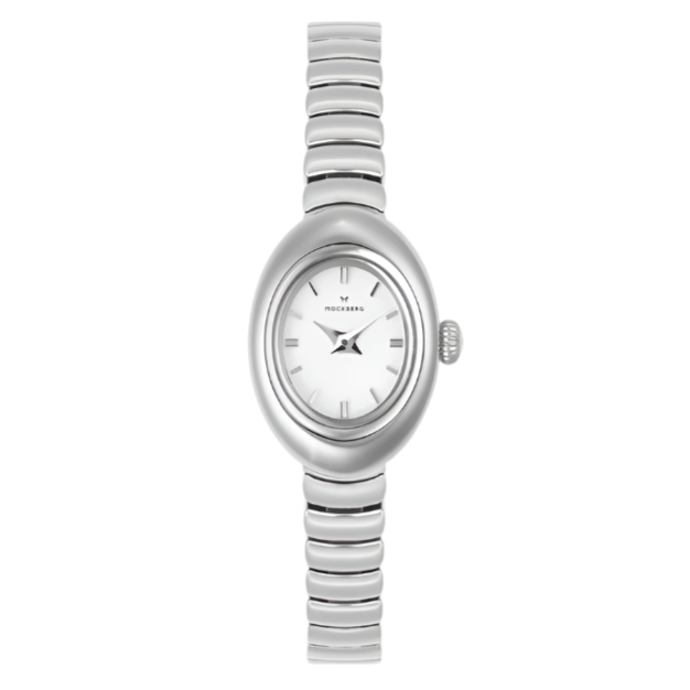Belle Oval Petite Steel MB1417