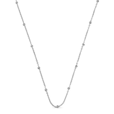 Beaded Chain Halskæde - Sølv