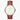 NativeR // 32mm // Gold // Leather // Brown // White