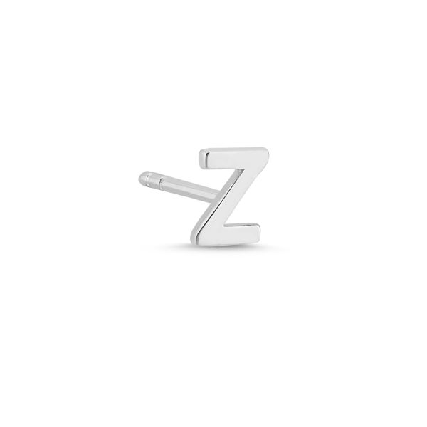 Bogstav Ørestik Z - 14 kt. Hvidguld